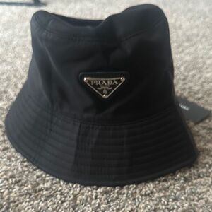 Prada Black Bucket Hat